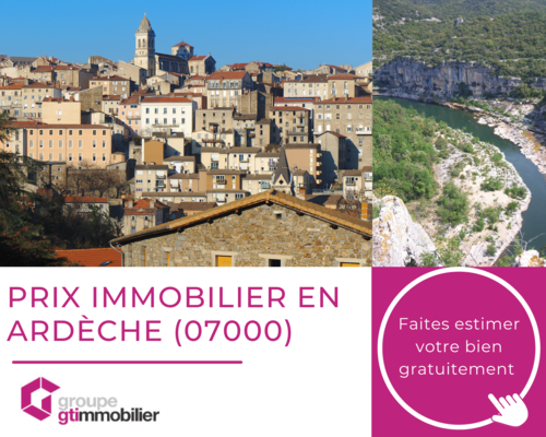 Prix immobilier Ardèche